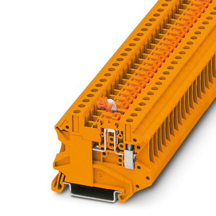 Phoenix Contact 3046443 UT 4-MT-P/P OG Series Orange, 2.5mm², 1-Level, Screw Termination [3046443]; 270-2548