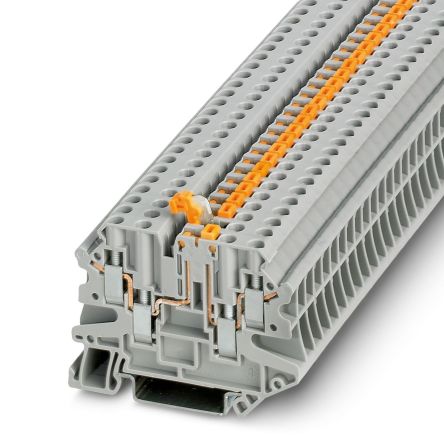 Phoenix Contact 3057283 UT 4-QUATTRO-MTP/P RD Series Red, 4mm², 1-Level, Screw Termination [3057283]; 270-2575
