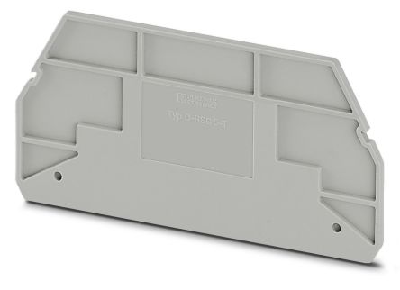 Phoenix Contact D-RSC 5-T Series End Cover for Use with DIN Rail Terminal Blocks [3058046]; 270-2582
