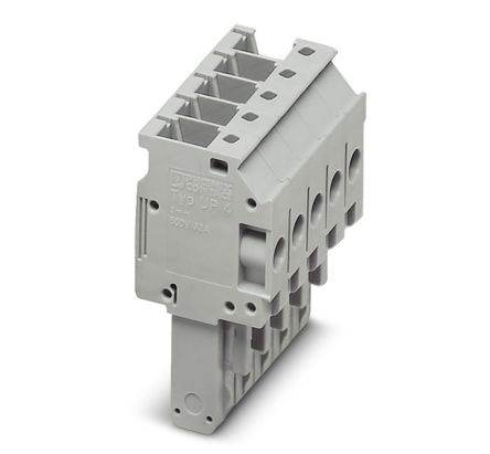 Phoenix Contact UP 4/ 5 Series Terminal Plug for Use with Din Rail, 32A [3060157]; 270-2601