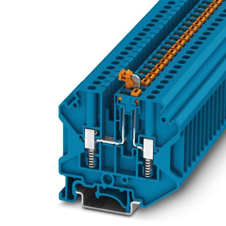 Phoenix Contact 3070305 USST 4-MT BU Series Blue, 4mm², 1-Level, Screw Termination [3070305]; 270-2645