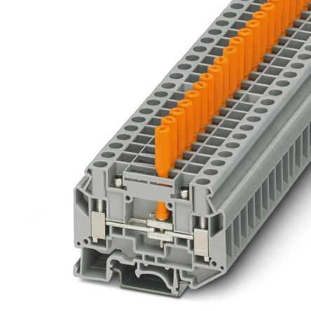 Phoenix Contact 3072804 UK 6-TK-P Series Grey, 6mm², 1-Level, Screw Termination [3072804]; 270-2662