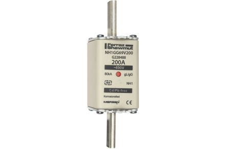 Mersen 200A NH Fuse, NH1, 690V ac [G228488]; 270-3044