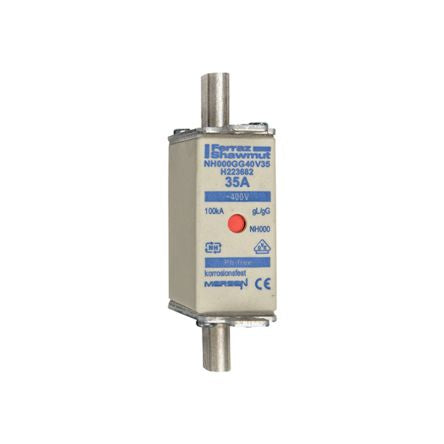 Mersen 35A NH Fuse, NH000, 400V ac [H223682]; 270-3049