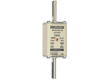 Mersen 100A NH Fuse, NH2, 500V ac [M214670]; 270-3079