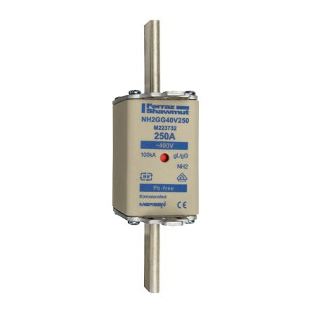 Mersen 250A NH Fuse, NH2, 400V ac [M223732]; 270-3081