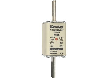Mersen 250A NH Fuse, NH2, 500V ac [R222494]; 270-3104