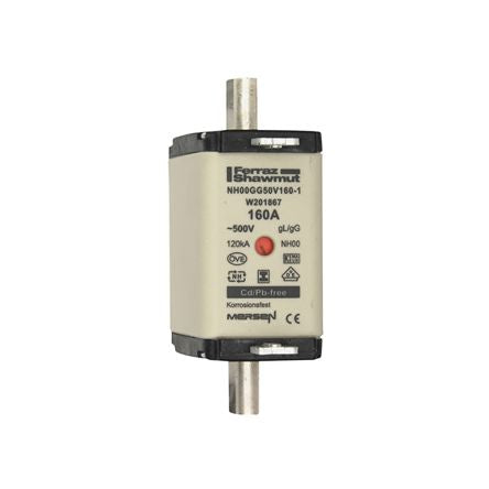 Mersen 160A NH Fuse, NH00, 500V ac [W201867]; 270-3130