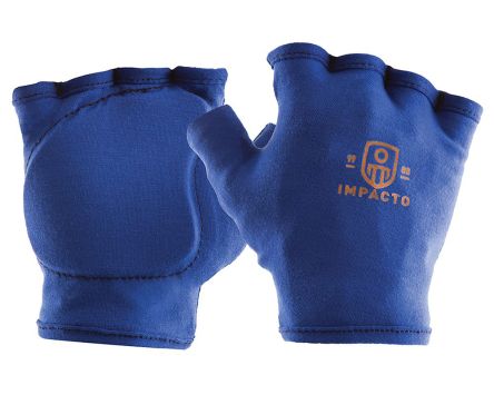 Impacto 501-00 Blue Polycotton Abrasion Resistant Gloves, Size 8, Polymer Coating [50100120030]; 270-6901