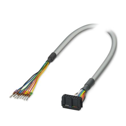 Phoenix Contact Male Pigtail to Straight Female 1 X 14 way IDC Cable, 1m [1369897]; 270-9251