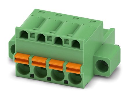Phoenix Contact FKC Series Straight Screw PCB Connector, 4 Contact(s), 5 mm Pitch, 1 Row(s) [1910542]; 270-9458