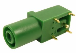 RS PRO Green Female Banana Socket, 4 mm Connector, Solder Termination, 24A, 1000V, Gold Plating [0]; 271-0118