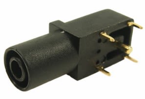 RS PRO Brown Female Banana Socket, 4 mm Connector, Solder Termination, 24A, 1000V, Gold Plating [0]; 271-0120