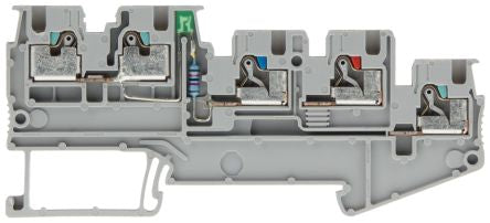 Siemens Sentron Series Terminal Plug, 5-Way, 13.5A, 1.5 mm2 Wire, Clamp Termination [8WH6004-0HE00]; 271-0908