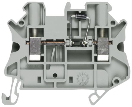 Siemens 8WH1000-6LG00 8WH Series Grey, 4mm², 1-Level, Screw Termination, CSA [8WH1000-6LG00]; 271-3252