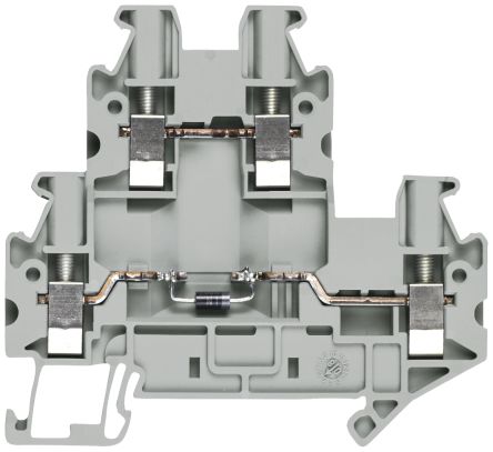 Siemens 8WH1020-5DF00 8WH Series Grey, 2.5mm², 2-Level, Screw Termination, CSA [8WH1020-5DF00]; 271-3257