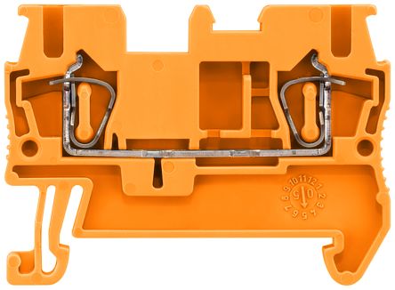 Siemens 8WH2000-0AF04 8WH Series Orange, 2.5mm², 1-Level, Spring Termination, CSA [8WH2000-0AF04]; 271-3273