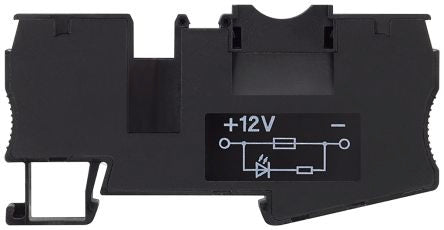 Siemens 8WH2000-1BG38 8WH Series Black, 4mm², 1-Level, Spring Termination, CSA [8WH2000-1BG38]; 271-3284