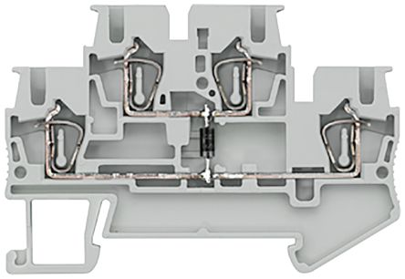 Siemens 8WH2020-5AF00 8WH Series Grey, 2.5mm², 2-Level, Spring Termination, CSA [8WH2020-5AF00]; 271-3303