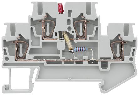 Siemens 8WH2020-5JF30 8WH Series Grey, 2.5mm², 2-Level, Spring Termination [8WH2020-5JF30]; 271-3305