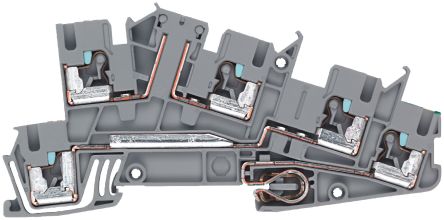 Siemens 8WH6001-4PF00 8WH Series Grey, 2.5mm², Plug-In Termination [8WH6001-4PF00]; 271-3345