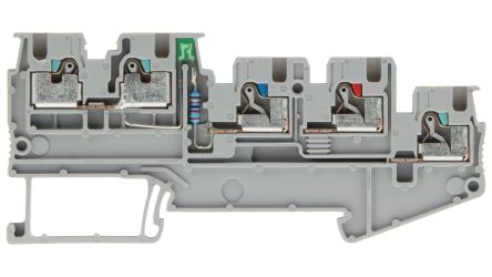 Siemens 8WH6004-0DE00 8WH Series Grey, 1.5mm², 4-Level, Plug-In Termination, CSA [8WH6004-0DE00]; 271-3353
