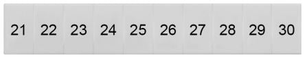 Siemens, 8WH Labeling Plate for use with  for use with Terminal Blocks [8WH8120-3AB25]; 271-3367