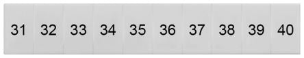 Siemens, 8WH Labeling Plate for use with  for use with Terminal Blocks [8WH8120-3AB35]; 271-3368