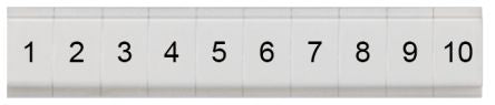 Siemens, 8WH Labeling Plate for use with  for use with Terminal Blocks [8WH8121-0AB05]; 271-3386