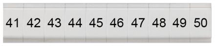 Siemens, 8WH Labeling Plate for use with  for use with Terminal Blocks [8WH8121-0AB45]; 271-3389