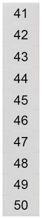 Siemens, 8WH Labeling Plate for use with  for use with Terminal Blocks [8WH8140-3AB45]; 271-3415
