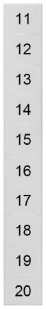 Siemens, 8WH Labeling Plate for use with  for use with Terminal Blocks [8WH8140-4AB15]; 271-3422