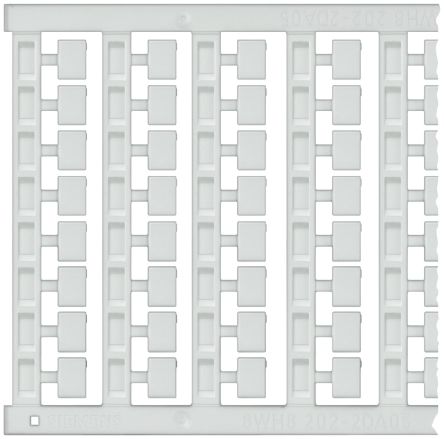 Siemens, 8WH Labeling Plate for use with  for use with Terminal Blocks [8WH8202-2DA05]; 271-3436