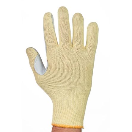 Tornado Exertion Light Grey, Yellow Abrasion Resistant, Cut Resistant Gloves, Size 8 [GRC-08]; 271-3609