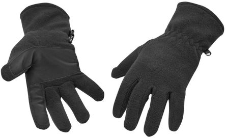 Gloves Fleece Polyester Black Pair - One [GL11BKR]; 271-8422