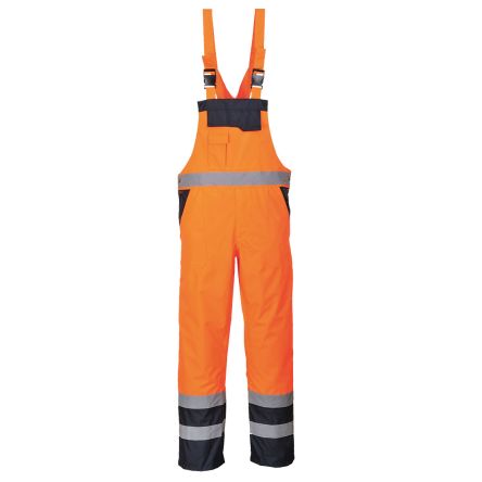 Portwest Orange/Navy Reusable Bib & Brace, XXL [S489ORRXXL]; 271-8647