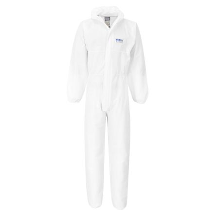Portwest White Coverall, L [ST80WHRL]; 271-8789