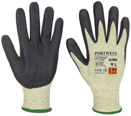 Portwest Green Aramid Knit Electrical Gloves, Size 11, Neoprene Coating [A780E8RXXL]; 271-8874