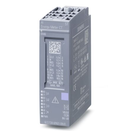 Siemens 6ES7134 Series Analog Input Module for Use with 1A/5A current transformer, Analog [6ES7134-6PA01-0BU0]; 272-6671