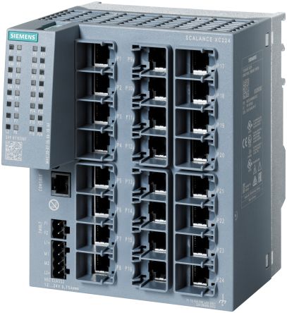 Siemens SCALANCE XC224, Managed Switch 25 Port Network Switch [6GK5224-0BA00-2AC2]; 272-6674