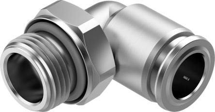 Festo NPQR Series Elbow Threaded-toTube Adaptor, G 3/8 Male to 10 mm, Threaded-to-Tube Connection Style, 8085686 [NPQR-L-G38-Q10]; 273-7091