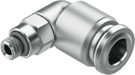 Festo NPQR Series Elbow Threaded-toTube Adaptor, M5 to 6 mm, Threaded-to-Tube Connection Style, 8098626 [NPQR-L-M5-Q6]; 273-7094