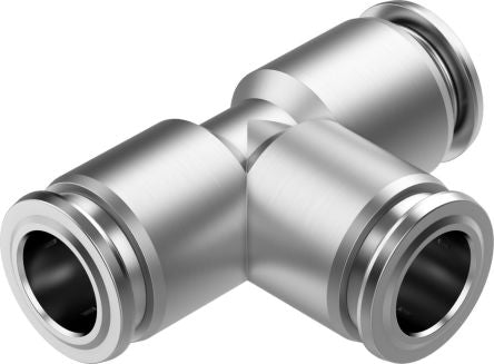 Festo NPQR Series Push-in Fitting, Push In 10 mm to Push In 10 mm, Tube-to-Tube Connection Style, 8085719 [NPQR-T-Q10-E]; 273-7112