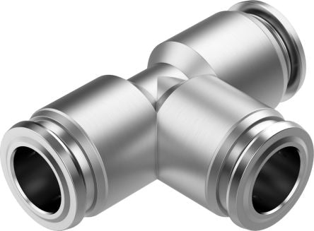 Festo NPQR Series T Fitting, Tube 12 to 12 mm, Tube-to-Tube Connection Style, 8085720 [NPQR-T-Q12-E]; 273-7113