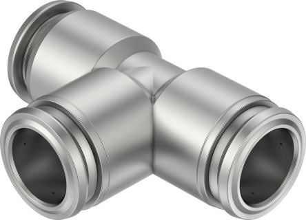 Festo NPQR Series T Fitting, M14 to M14, Tube-to-Tube Connection Style, 8085721 [NPQR-T-Q14-E]; 273-7114