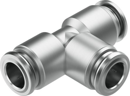 Festo NPQR Series Push-in Fitting, Push In 8 mm to Push In 8 mm, Tube-to-Tube Connection Style, 8085718 [NPQR-T-Q8-E]; 273-7118