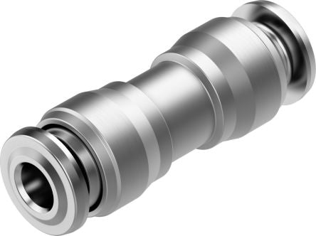Festo NPQR Series Straight Tube-to-Tube Adaptor, Push In 4 mm to Push In 4 mm, Tube-to-Tube Connection Style, 8085697 [NPQR-D-Q4-E]; 273-9684