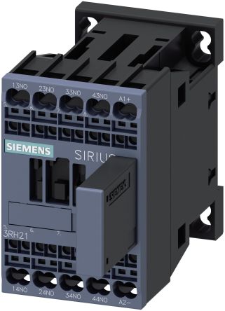 Siemens SIRIUS 3RH2 Contactor Relay, 24 V dc Coil, 4-Pole, 10 A, 4NO, 690 V ac [3RH2140-2WB40]; 275-4057