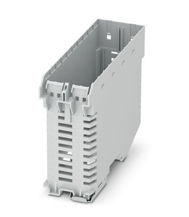 Phoenix Contact Mounting Base Enclosure Type ME-IO Series , 82.85 x 37.89 x 120.6mm, Polyamide DIN Rail Enclosure [1103438]; 277-8617