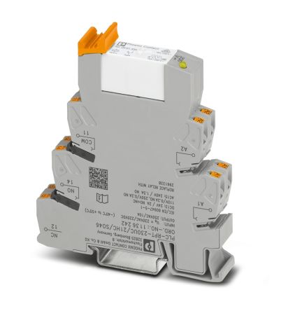 Phoenix Contact Relay Module, DIN Rail Mount, 110V dc Coil, SPDT, 10mA Load [1136242]; 277-8630
